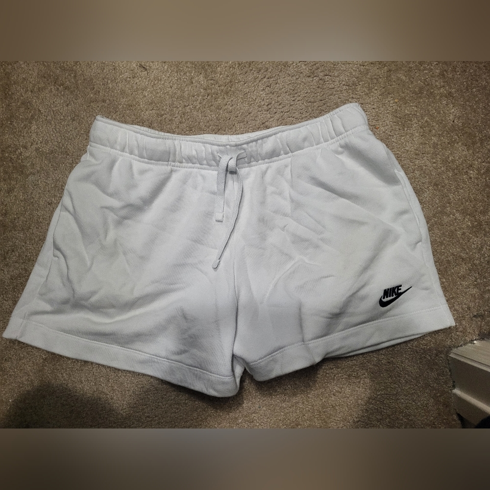 White Nike Sweatshort